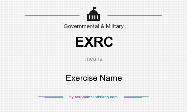 What does EXRC mean? It stands for Exercise Name