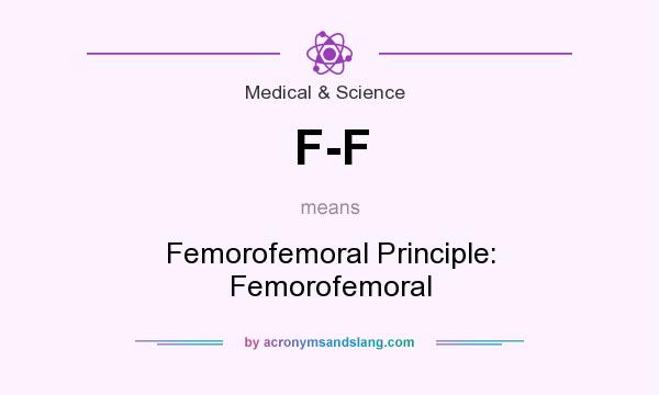 What does F-F mean? It stands for Femorofemoral Principle: Femorofemoral