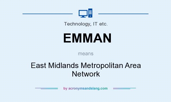 What does EMMAN mean? It stands for East Midlands Metropolitan Area Network