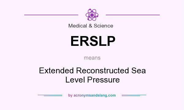 What does ERSLP mean? It stands for Extended Reconstructed Sea Level Pressure