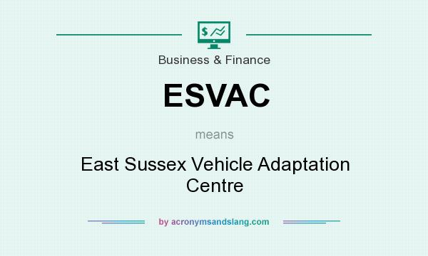 What does ESVAC mean? It stands for East Sussex Vehicle Adaptation Centre