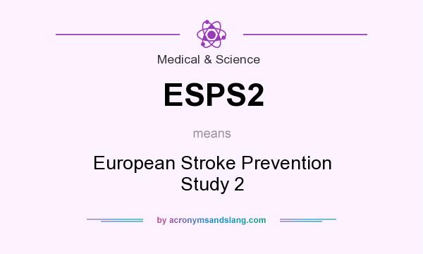 What does ESPS2 mean? It stands for European Stroke Prevention Study 2