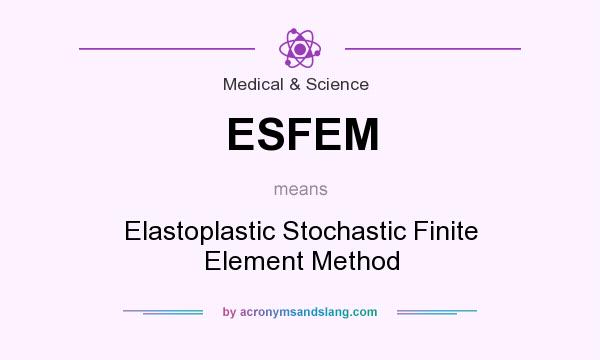 What does ESFEM mean? It stands for Elastoplastic Stochastic Finite Element Method