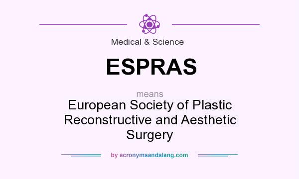 What does ESPRAS mean? It stands for European Society of Plastic Reconstructive and Aesthetic Surgery