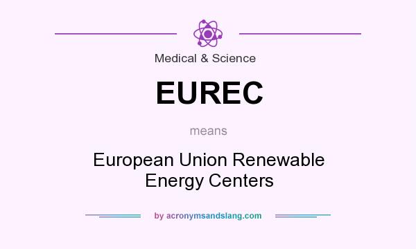 What does EUREC mean? It stands for European Union Renewable Energy Centers