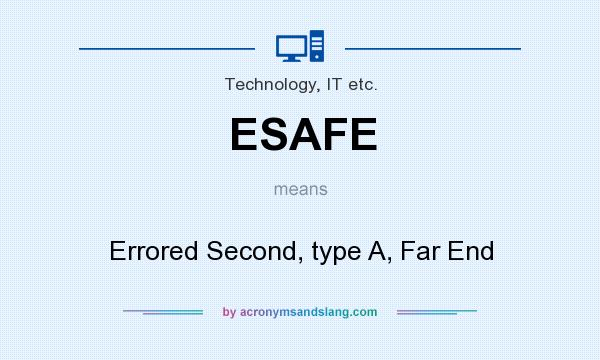 What does ESAFE mean? It stands for Errored Second, type A, Far End