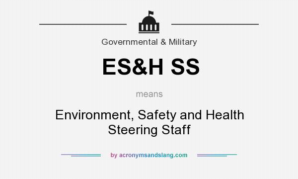 What does ES&H SS mean? It stands for Environment, Safety and Health Steering Staff