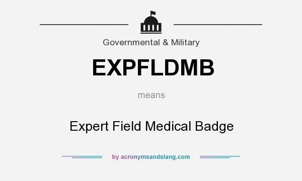What does EXPFLDMB mean? It stands for Expert Field Medical Badge