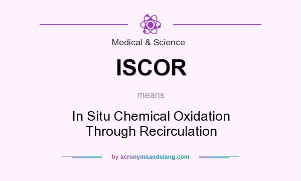 What does ISCOR mean? It stands for In Situ Chemical Oxidation Through Recirculation