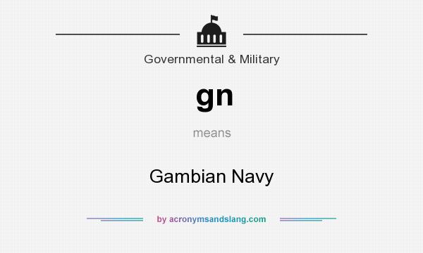 What does gn mean? It stands for Gambian Navy
