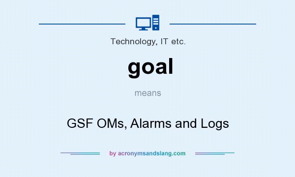 What does goal mean? It stands for GSF OMs, Alarms and Logs