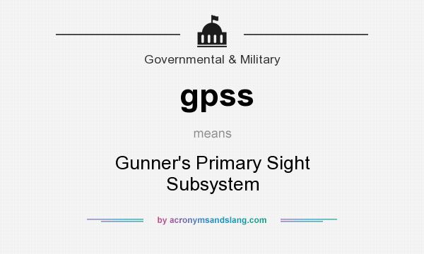 What does gpss mean? It stands for Gunner`s Primary Sight Subsystem