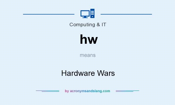 What does hw mean? It stands for Hardware Wars