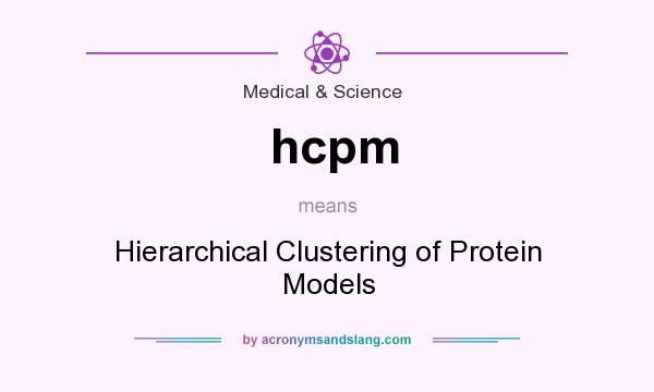 What does hcpm mean? It stands for Hierarchical Clustering of Protein Models