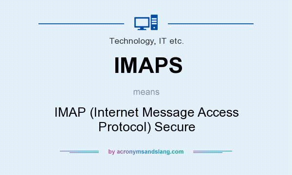 What does IMAPS mean? It stands for IMAP (Internet Message Access Protocol) Secure