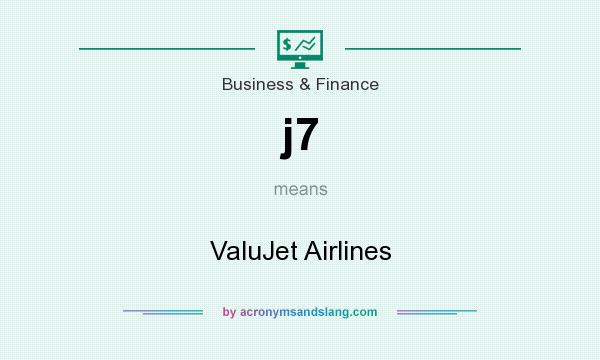 What does j7 mean? It stands for ValuJet Airlines