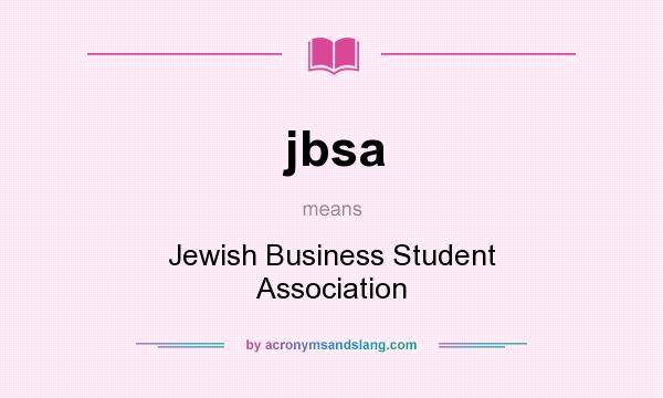 What does jbsa mean? It stands for Jewish Business Student Association