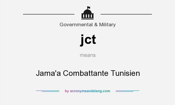 What does jct mean? It stands for Jama`a Combattante Tunisien