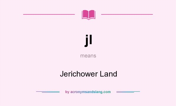 What does jl mean? It stands for Jerichower Land