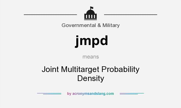 What does jmpd mean? It stands for Joint Multitarget Probability Density