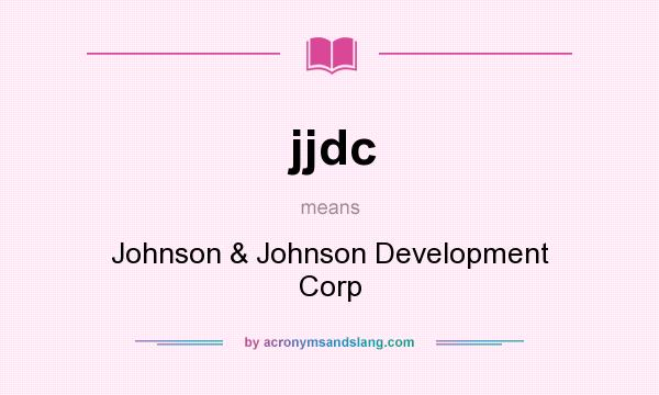 What does jjdc mean? It stands for Johnson & Johnson Development Corp