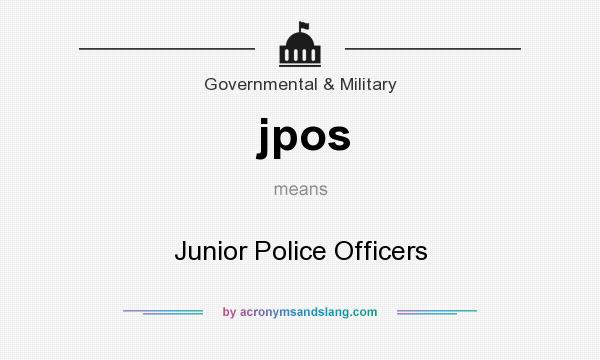 What does jpos mean? It stands for Junior Police Officers