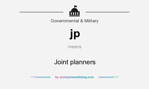 What does jp mean? It stands for Joint planners