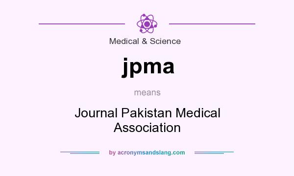 What does jpma mean? It stands for Journal Pakistan Medical Association