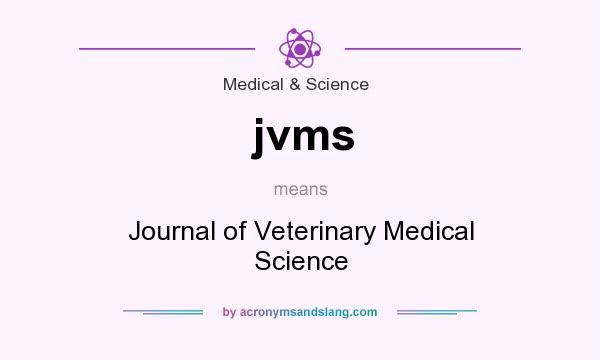 What does jvms mean? It stands for Journal of Veterinary Medical Science