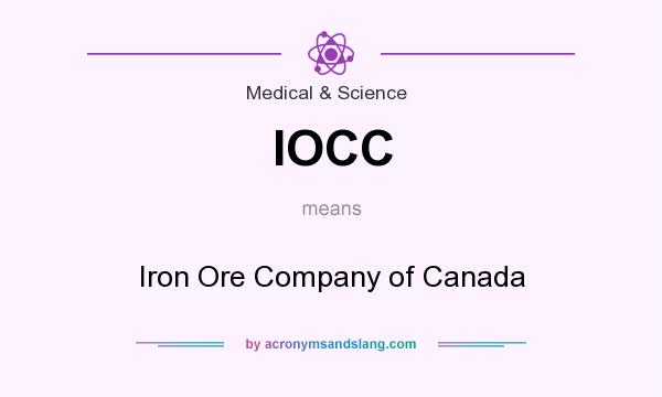 What does IOCC mean? It stands for Iron Ore Company of Canada