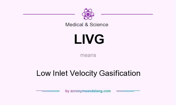 What does LIVG mean? It stands for Low Inlet Velocity Gasification