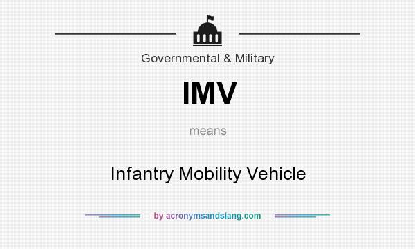 What does IMV mean? It stands for Infantry Mobility Vehicle