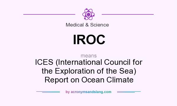 What does IROC mean? It stands for ICES (International Council for the Exploration of the Sea) Report on Ocean Climate