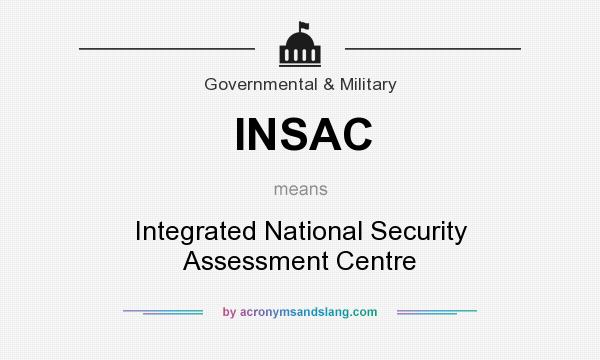 What does INSAC mean? It stands for Integrated National Security Assessment Centre