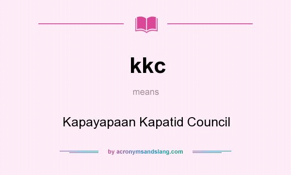 What does kkc mean? It stands for Kapayapaan Kapatid Council