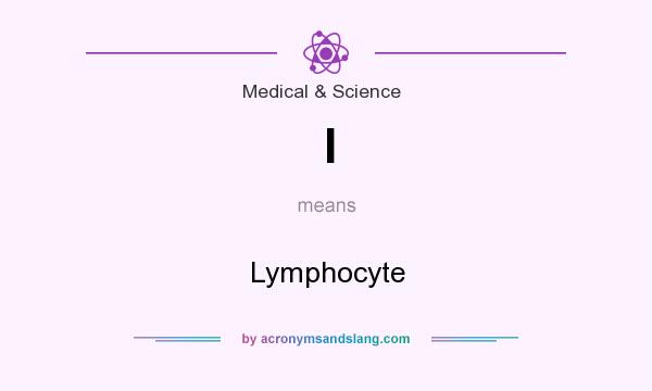 What does l mean? It stands for Lymphocyte