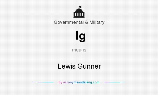 What does lg mean? It stands for Lewis Gunner