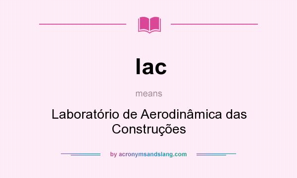 What does lac mean? It stands for Laboratório de Aerodinâmica das Construções