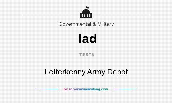 What does lad mean? It stands for Letterkenny Army Depot