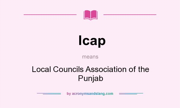What does lcap mean? It stands for Local Councils Association of the Punjab