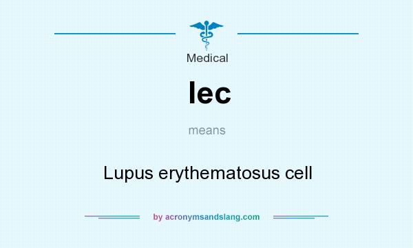 What does lec mean? It stands for Lupus erythematosus cell