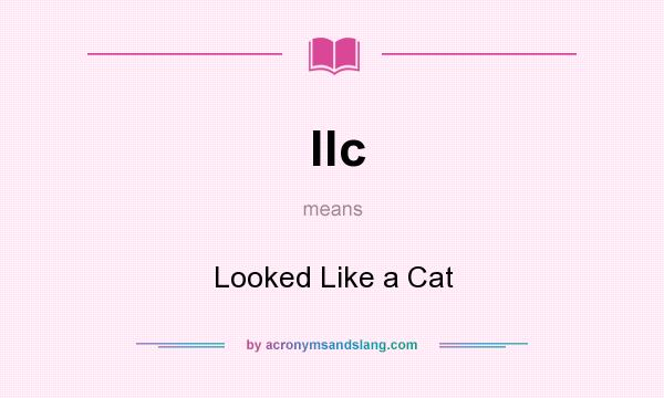 What does llc mean? It stands for Looked Like a Cat