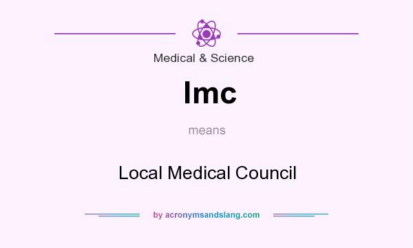 What does lmc mean? It stands for Local Medical Council