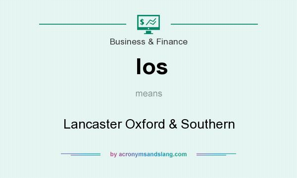 What does los mean? It stands for Lancaster Oxford & Southern