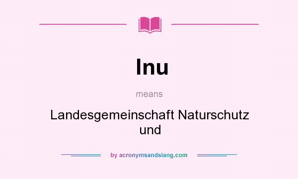What does lnu mean? It stands for Landesgemeinschaft Naturschutz und