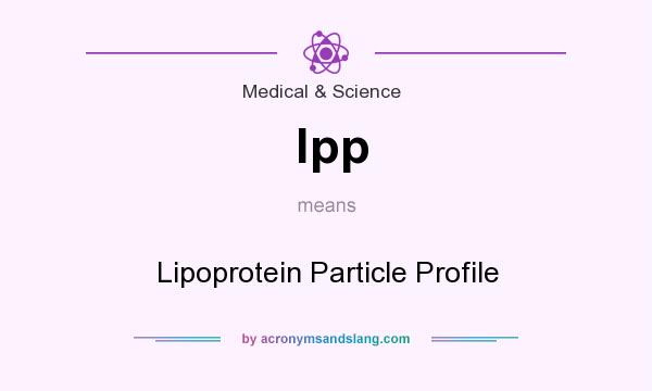 What does lpp mean? It stands for Lipoprotein Particle Profile