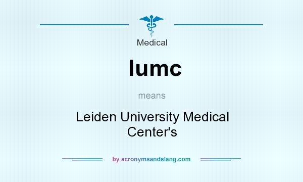 What does lumc mean? It stands for Leiden University Medical Center`s