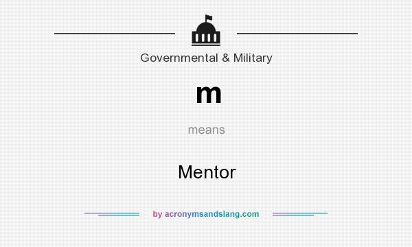What does m mean? It stands for Mentor