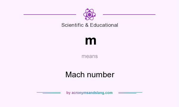 What does m mean? It stands for Mach number