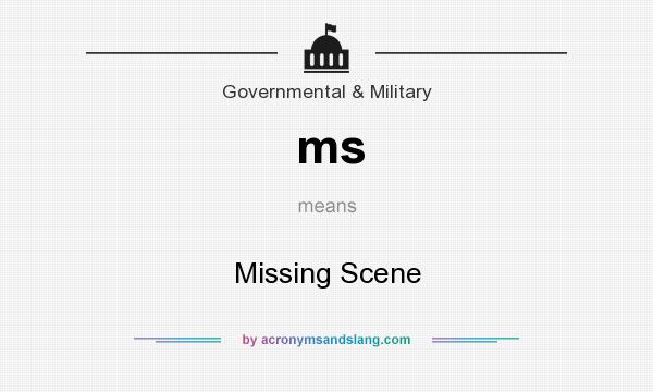 What does ms mean? It stands for Missing Scene
